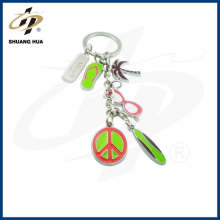 Low price custom shoes tree metal keychain for wholesale paint